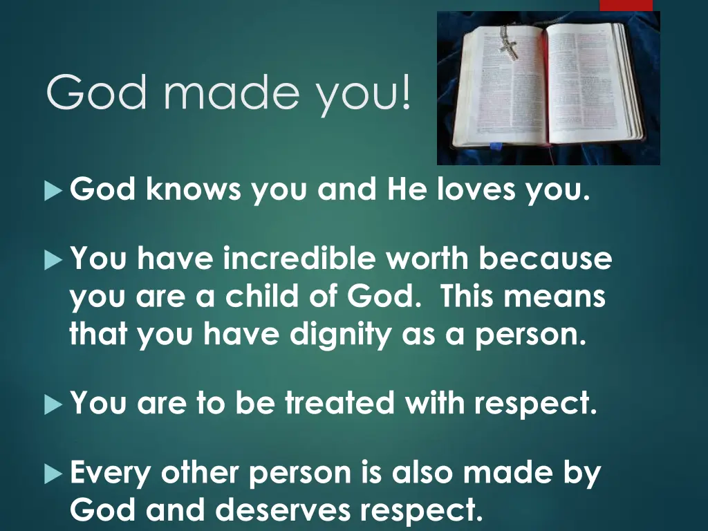 god made you