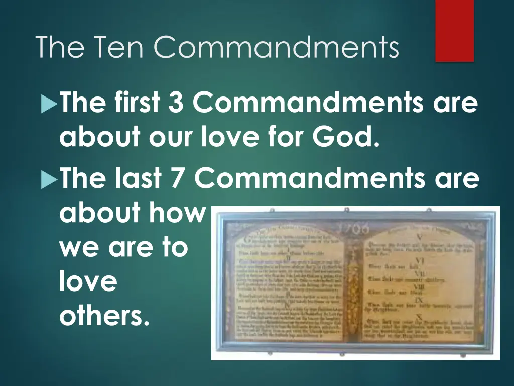 the ten commandments