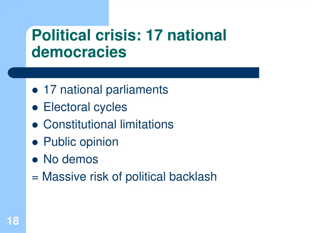 political crisis 17 national democracies