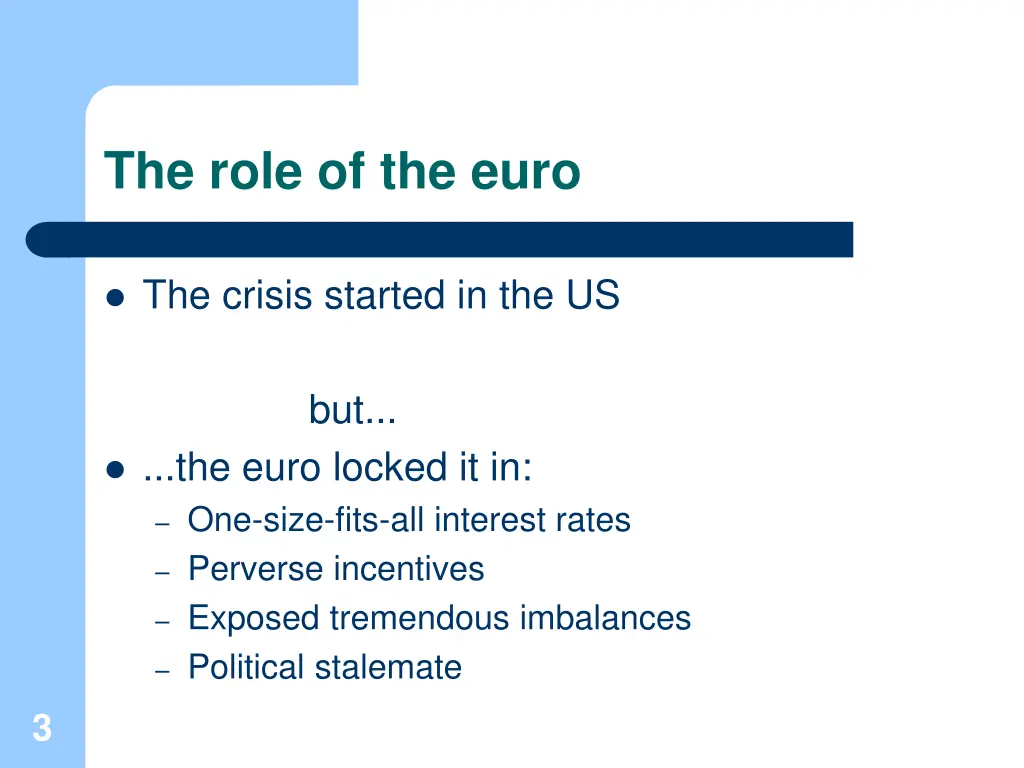 the role of the euro