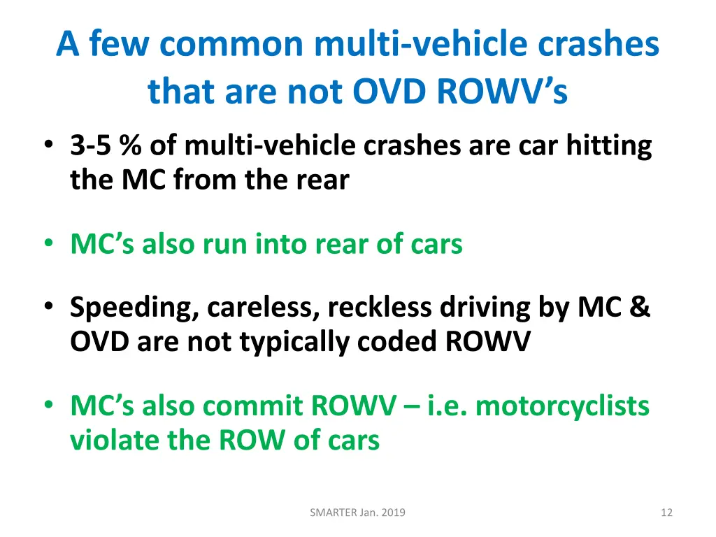 a few common multi vehicle crashes that