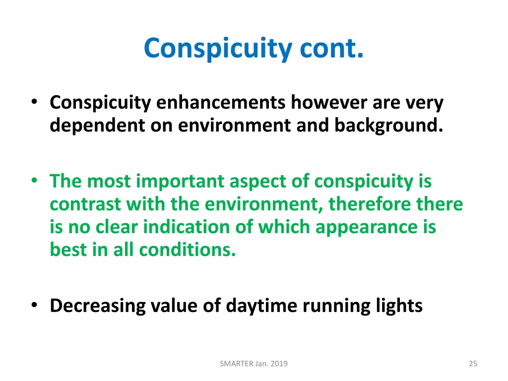 conspicuity cont