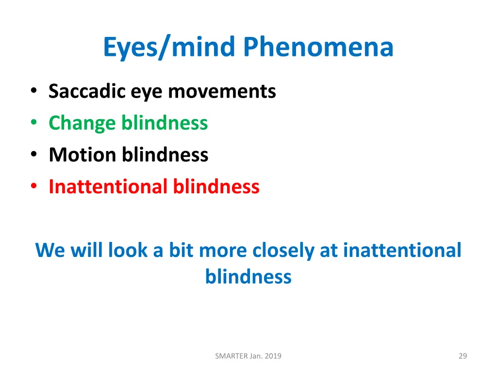 eyes mind phenomena