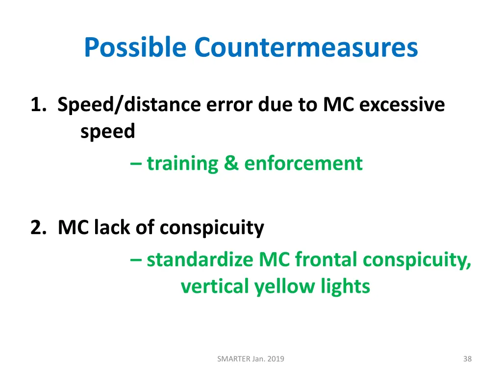 possible countermeasures