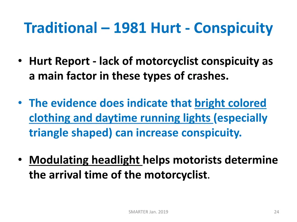 traditional 1981 hurt conspicuity