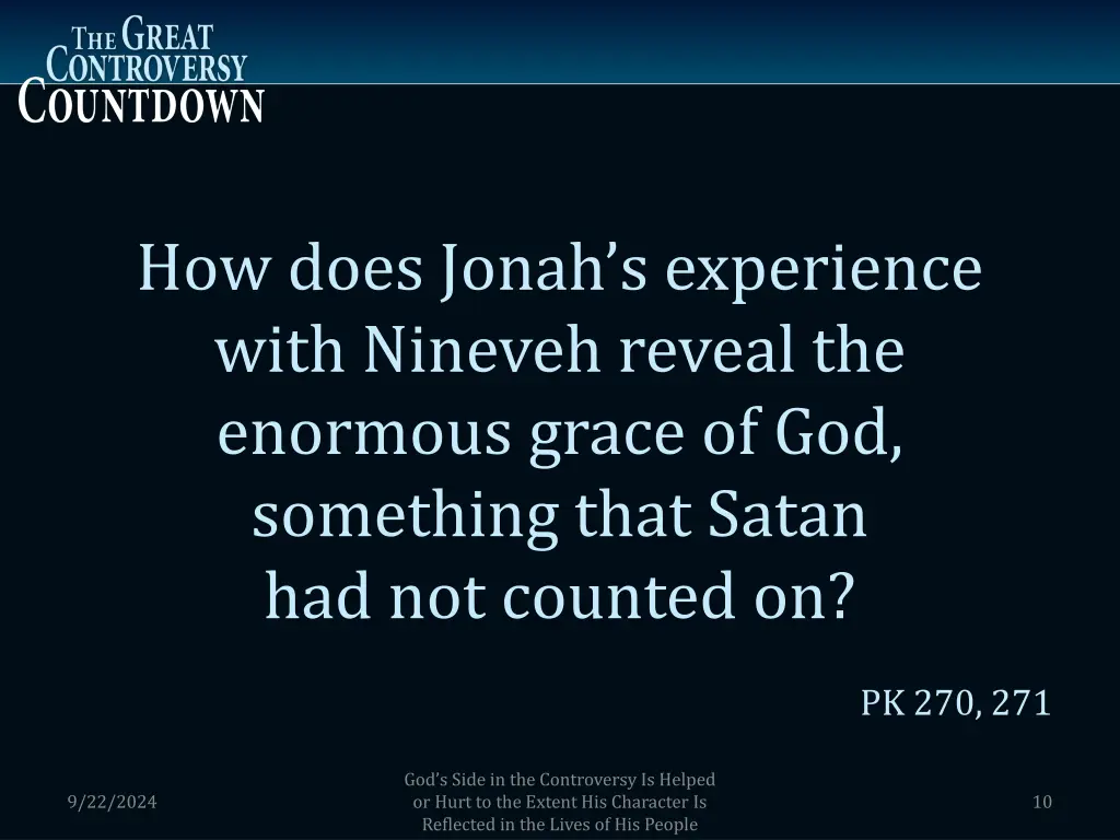 how does jonah s experience with nineveh reveal