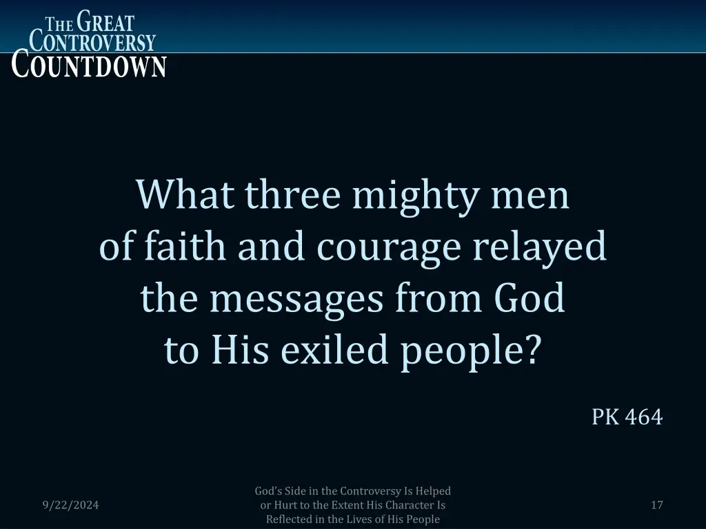 what three mighty men of faith and courage