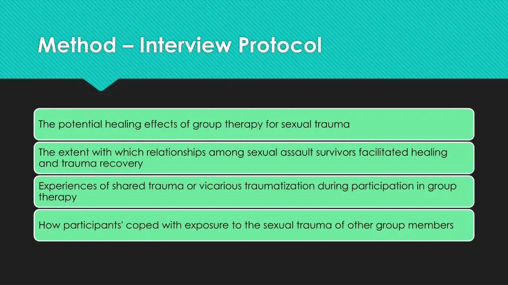 method interview protocol