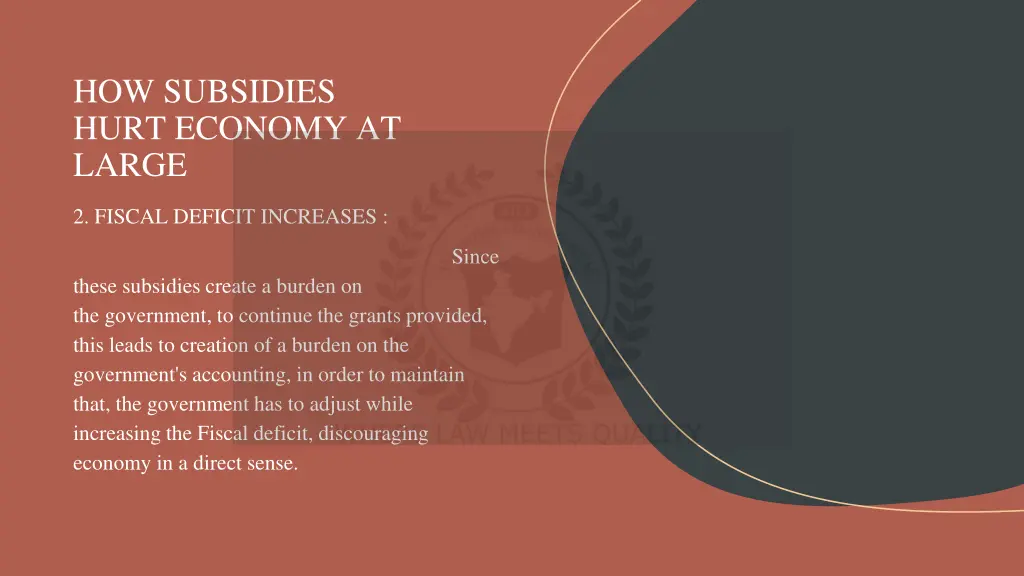 how subsidies hurt economy at large 1