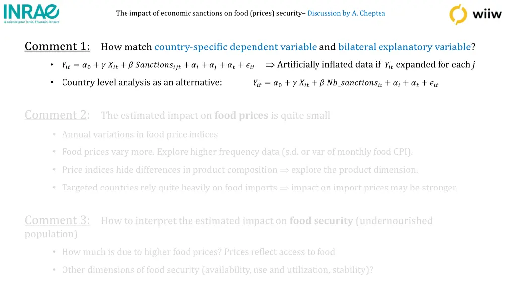 the impact of economic sanctions on food prices 2