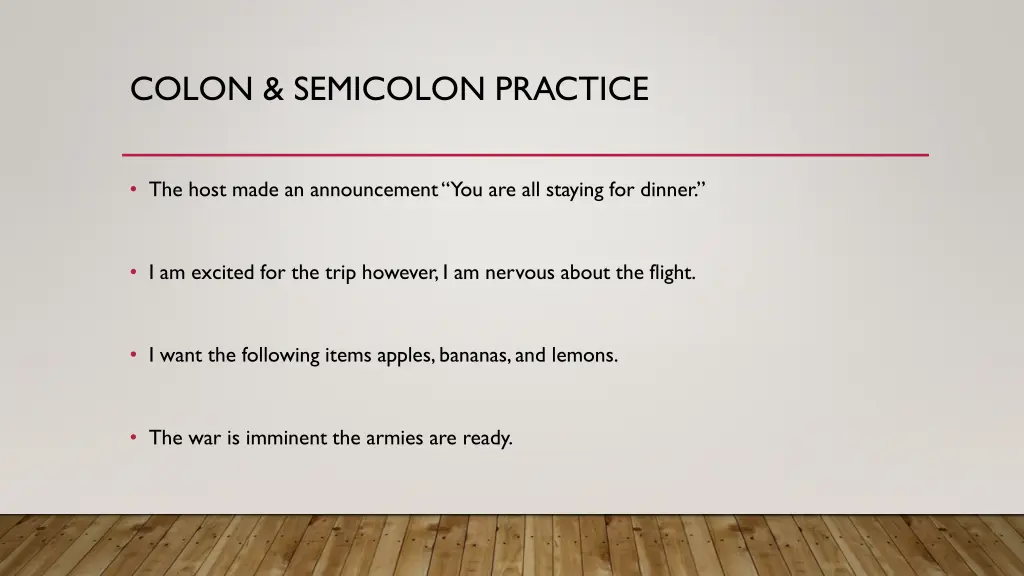 colon semicolon practice