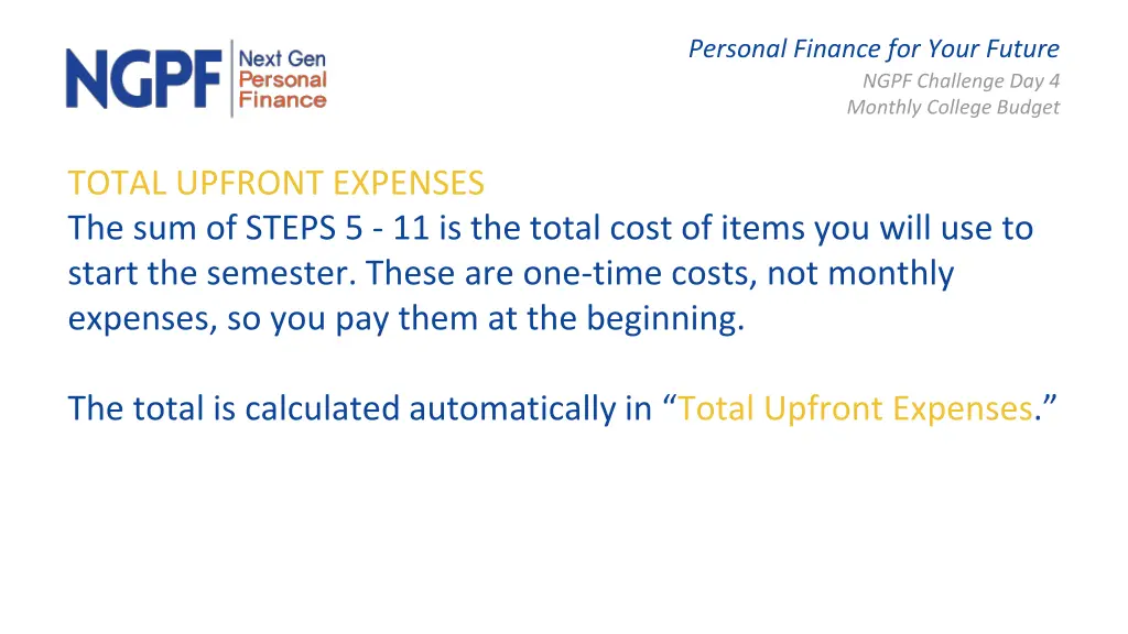 personal finance for your future ngpf challenge 14