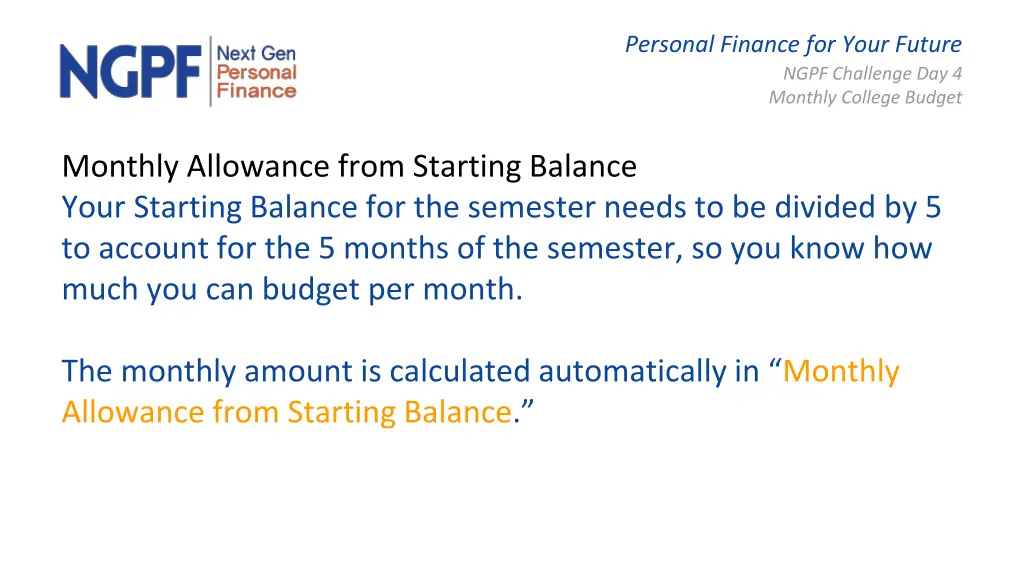 personal finance for your future ngpf challenge 16