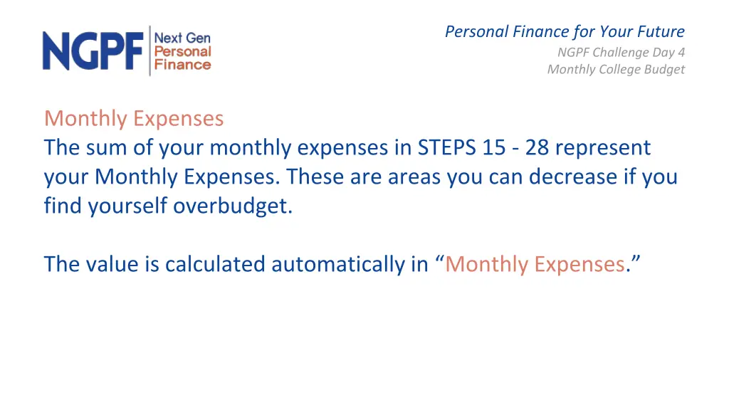 personal finance for your future ngpf challenge 35