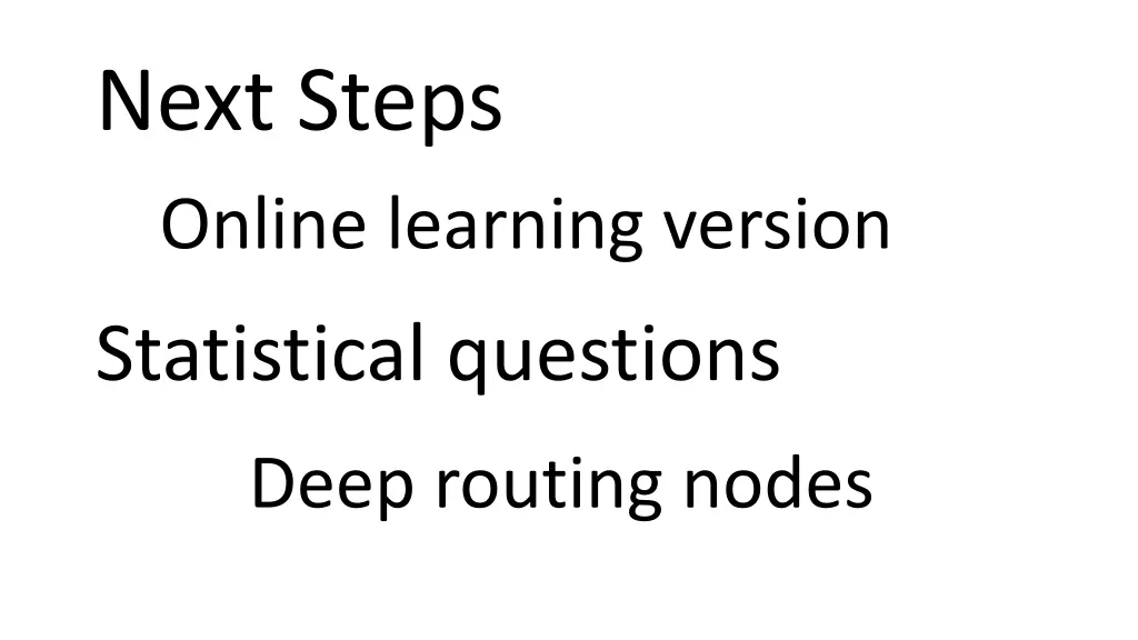 next steps online learning version