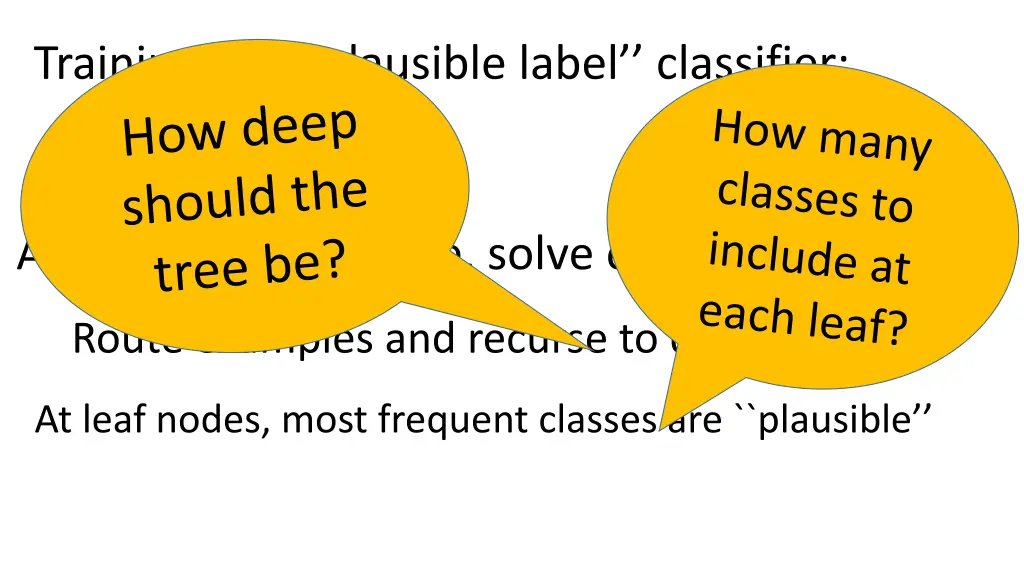 training the plausible label classifier