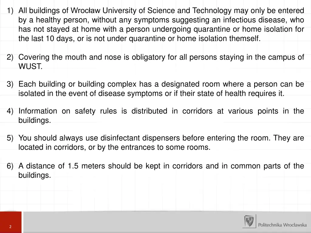 1 all buildings of wroc aw university of science