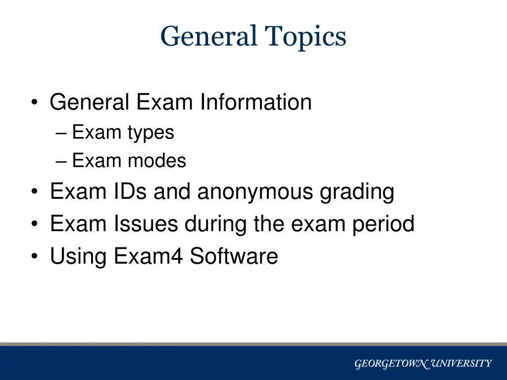 general topics