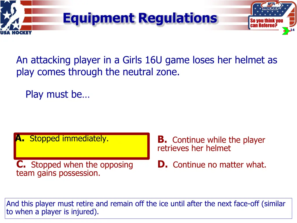 equipment regulations