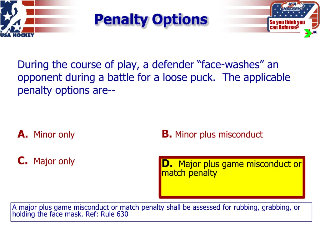 penalty options 5