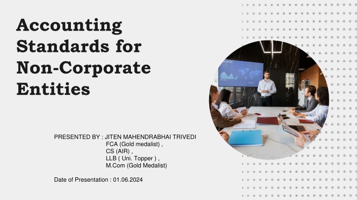 accounting standards for non corporate entities