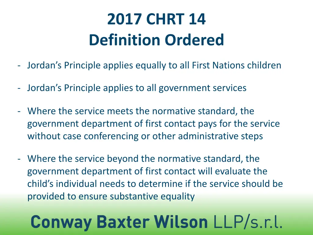 2017 chrt 14 definition ordered