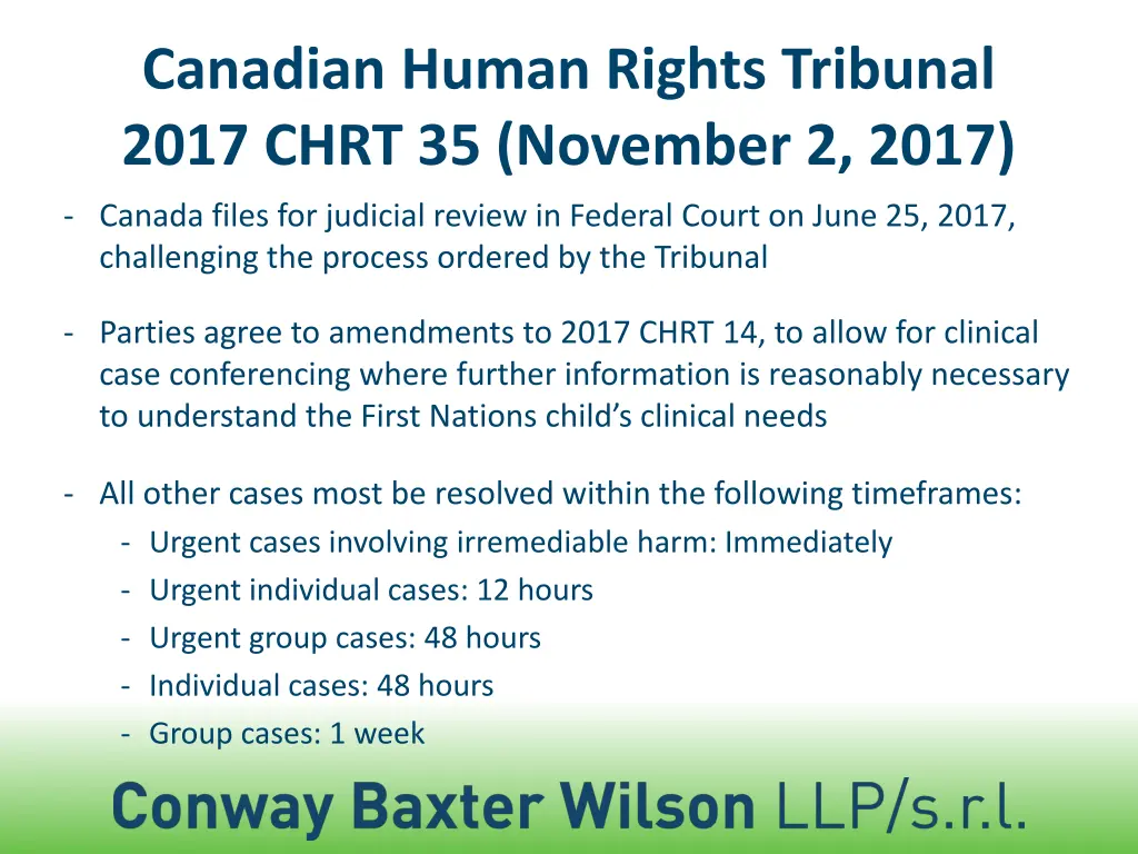 canadian human rights tribunal 2017 chrt 2