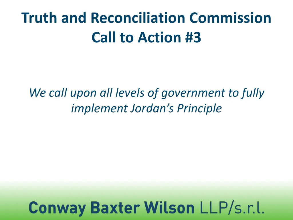 truth and reconciliation commission call