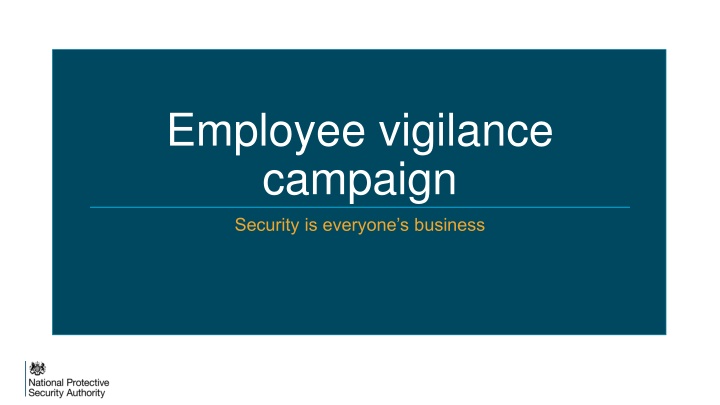 employee vigilance campaign