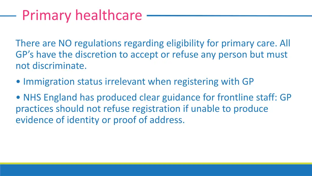 primary healthcare