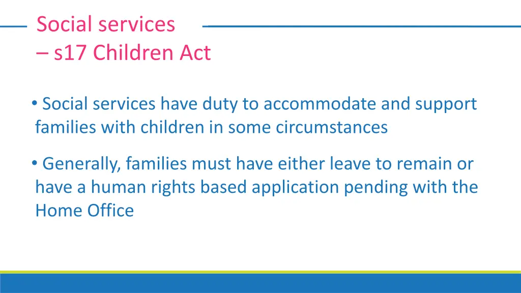 social services s17 children act