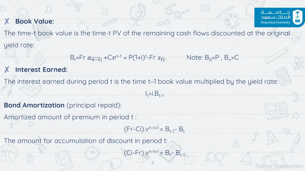 book value the time t book value is the time