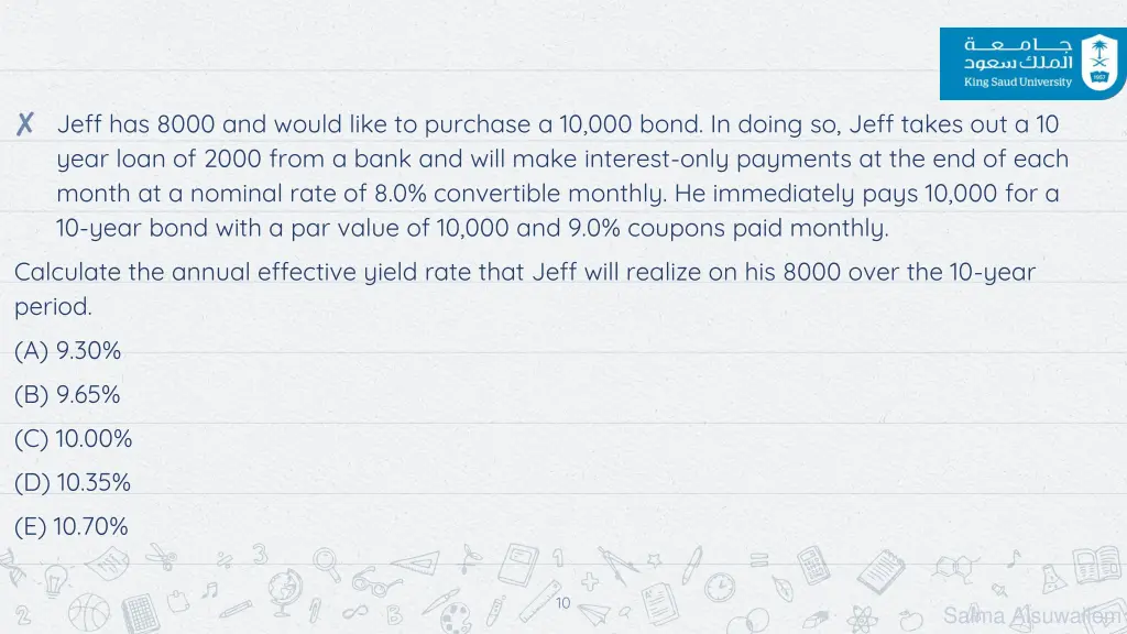 jeff has 8000 and would like to purchase