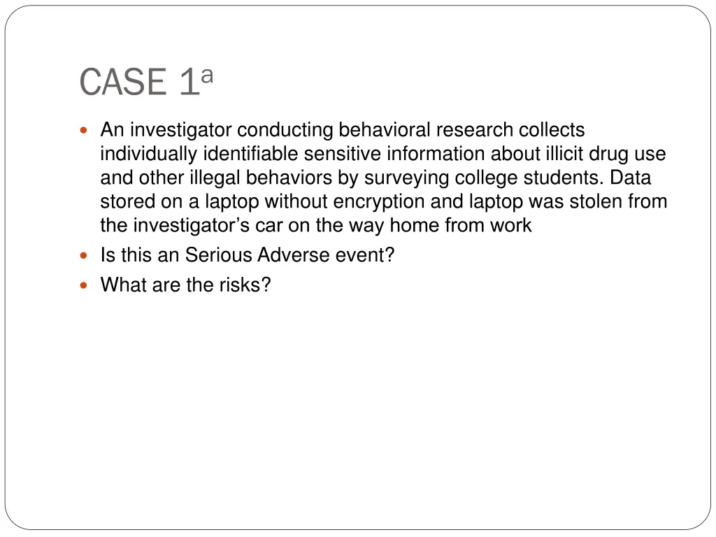 case 1 a