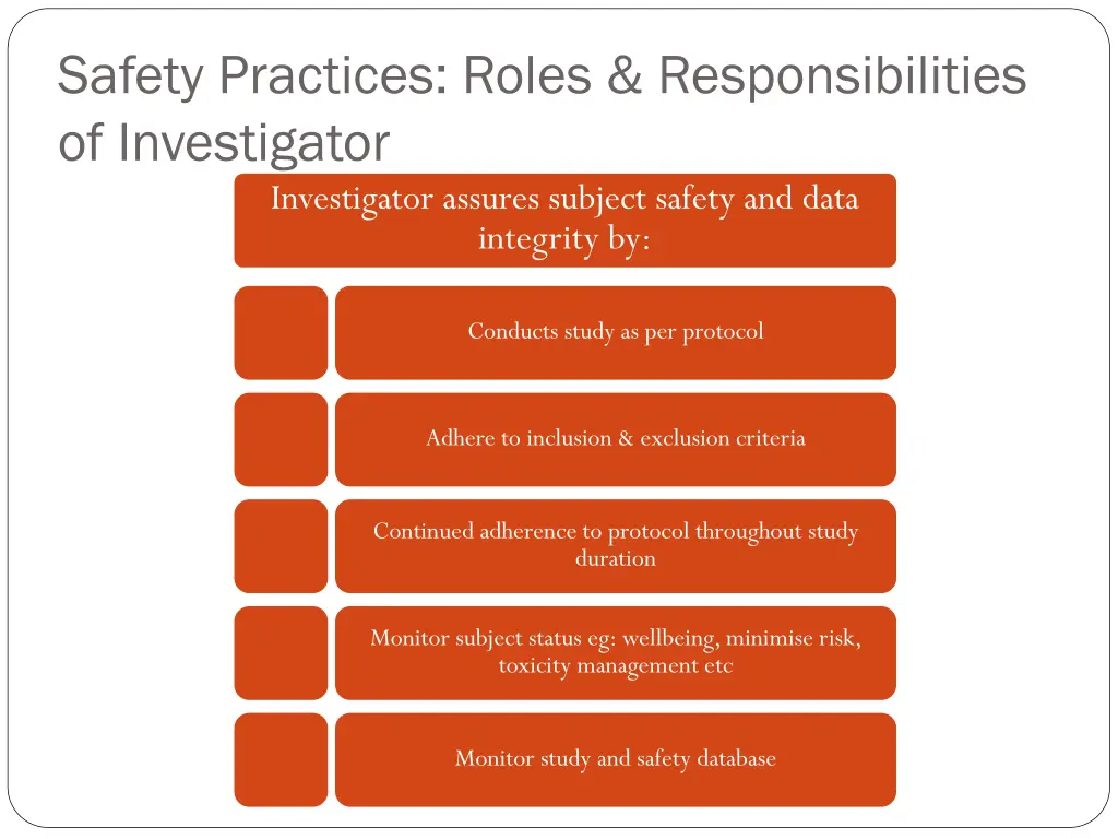 safety practices roles responsibilities