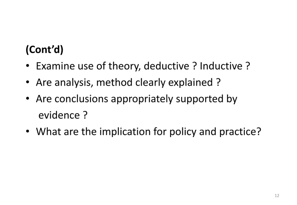 cont d examine use of theory deductive inductive