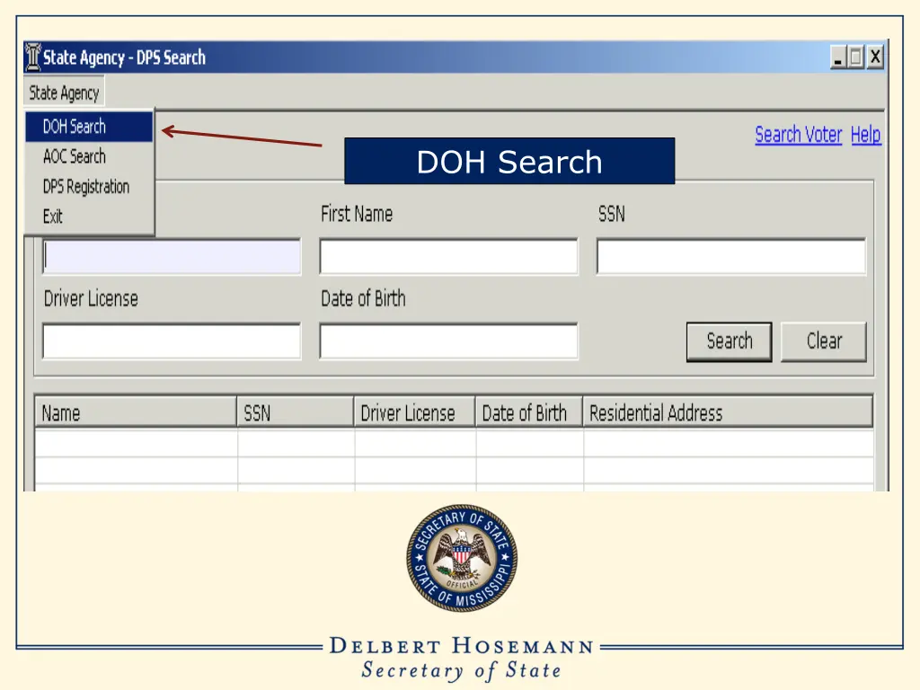 doh search