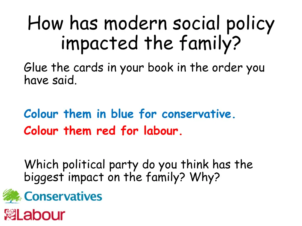 how has modern social policy impacted the family 2