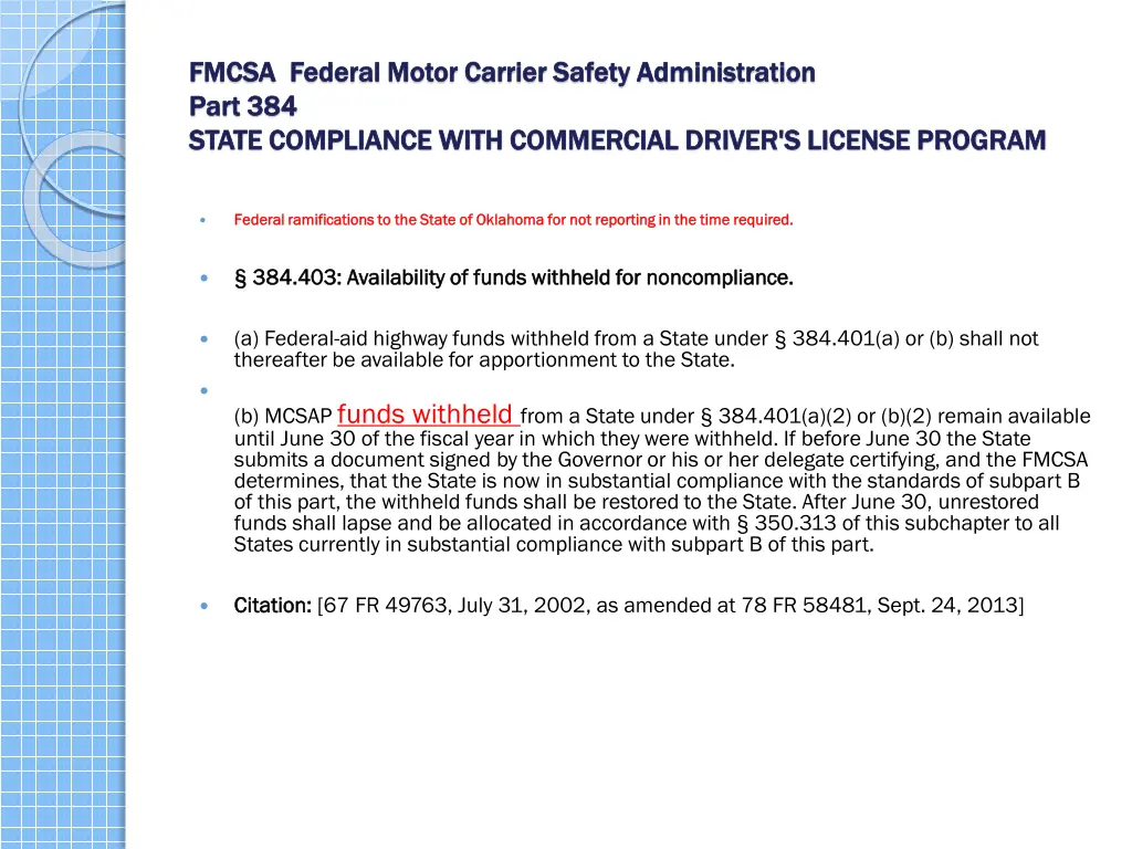 fmcsa federal motor carrier safety administration