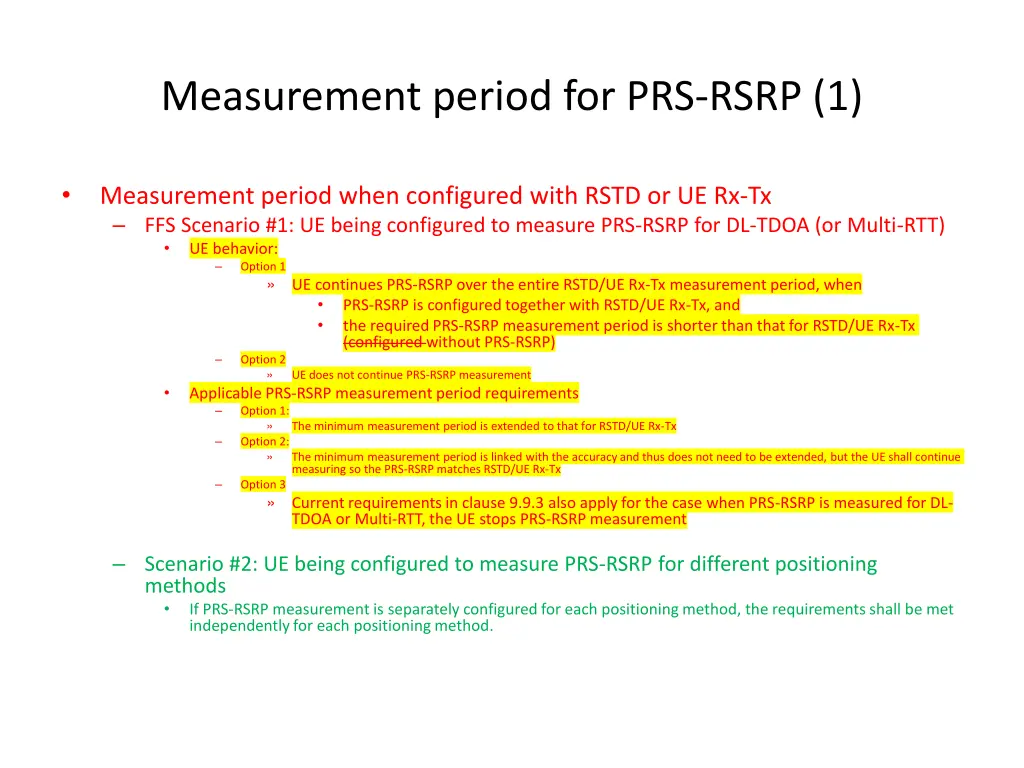 measurement period for prs rsrp 1