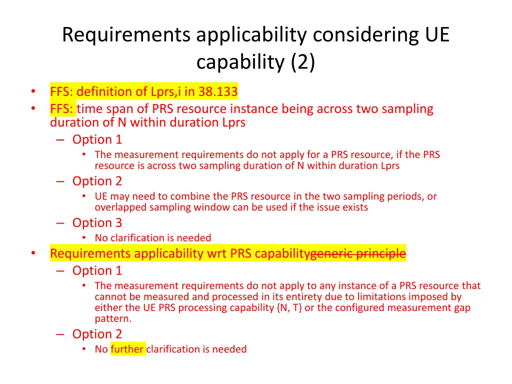 requirements applicability considering 1