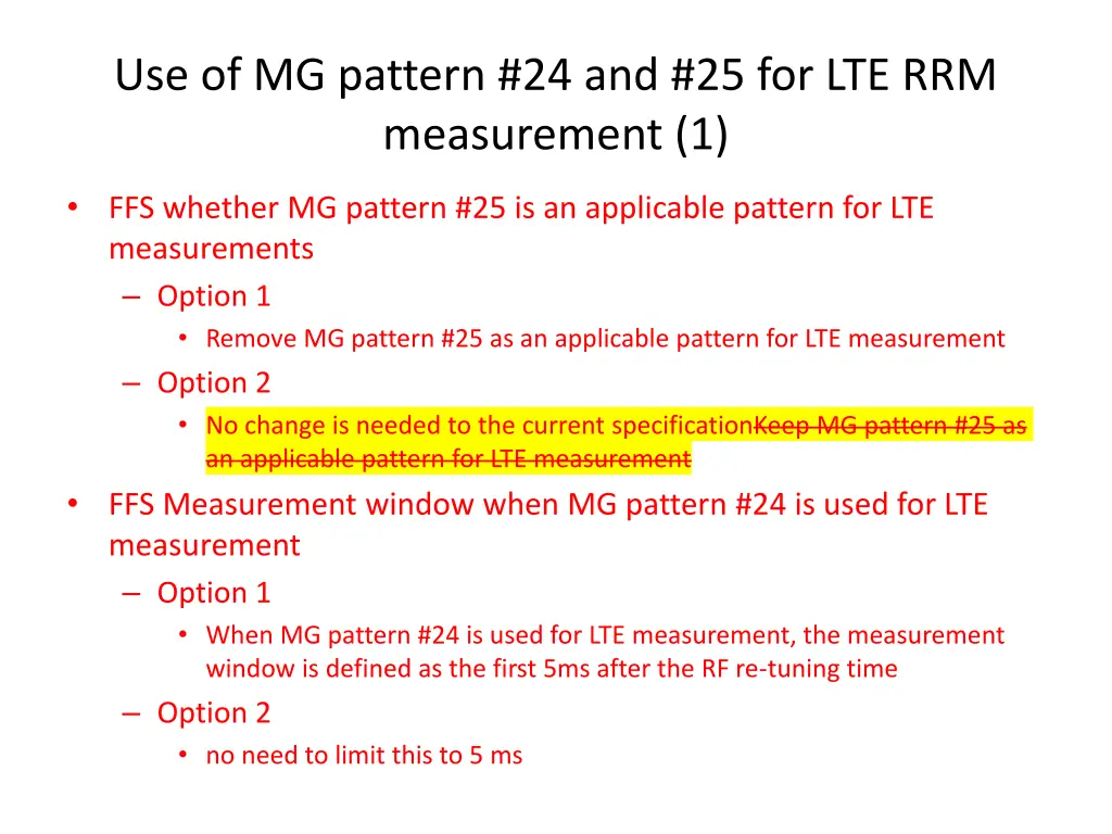 use of mg pattern