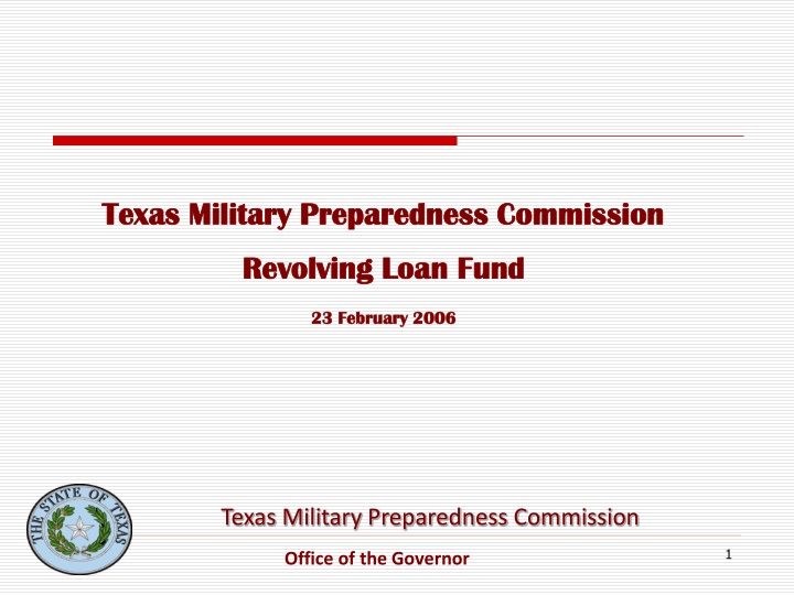 texas military preparedness commission texas