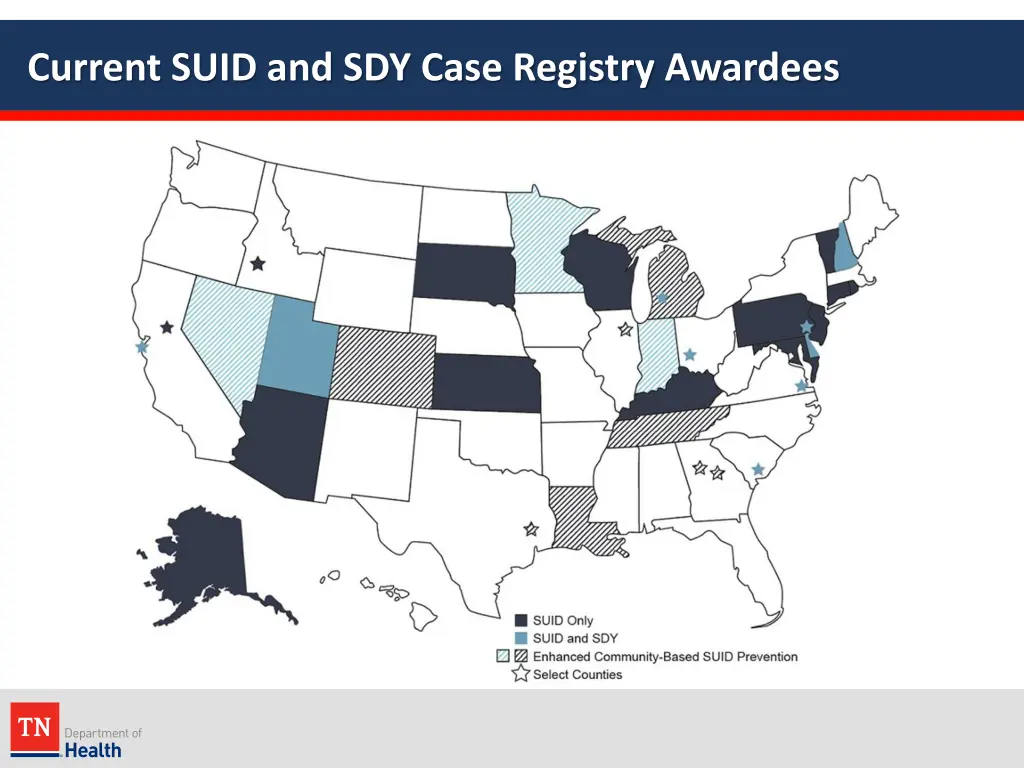 current suid and sdy case registry awardees