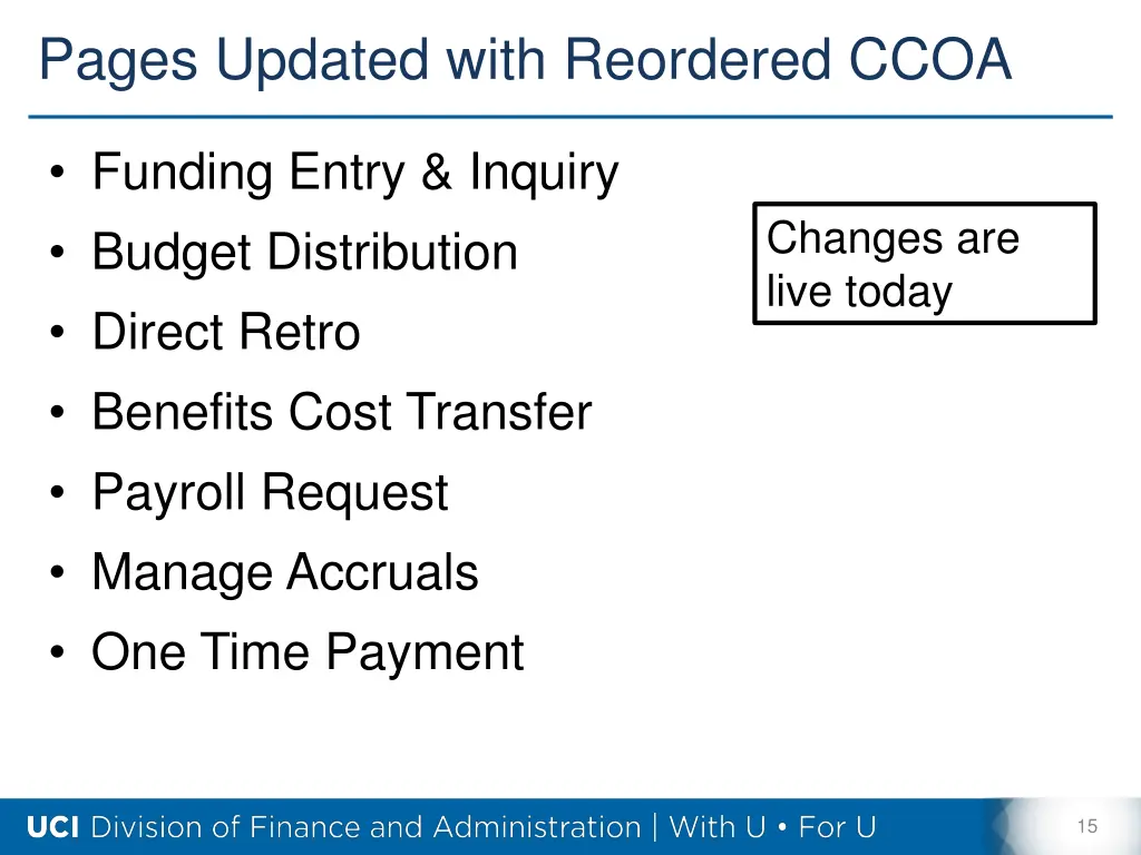 pages updated with reordered ccoa