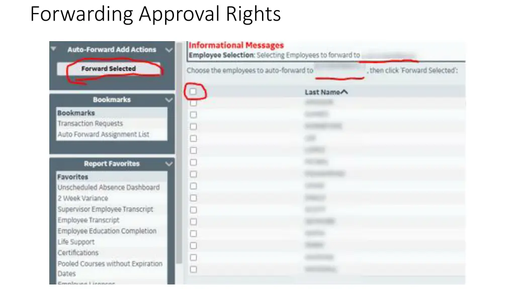 forwarding approval rights 1