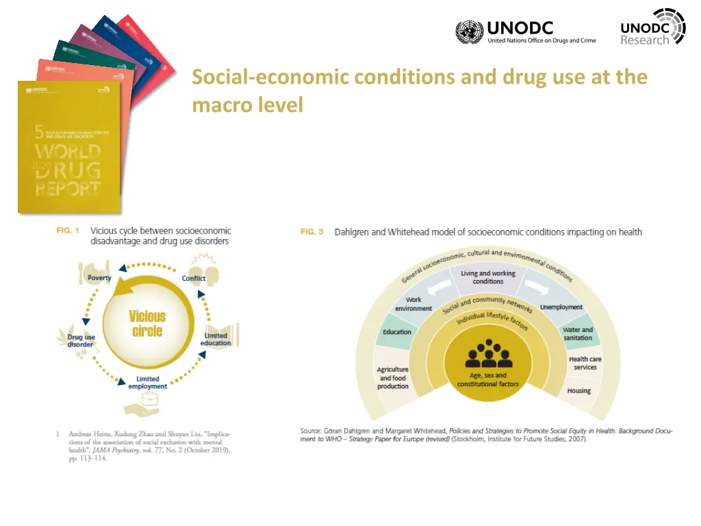 social economic conditions and drug