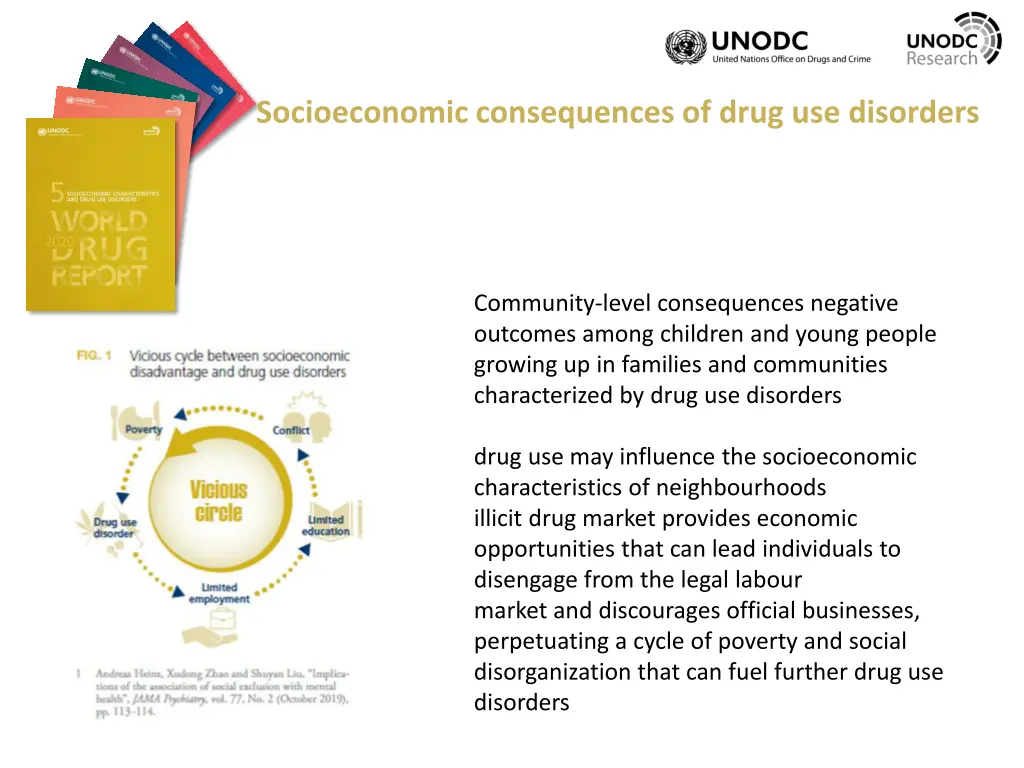 socioeconomic consequences of drug use disorders