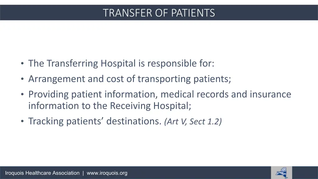 transfer of patients 1