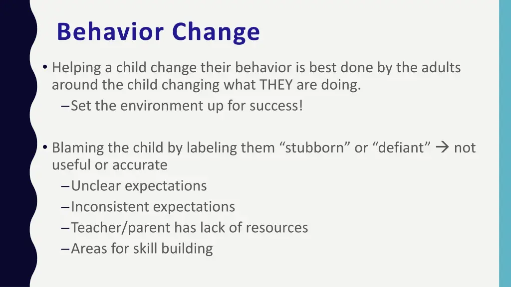 behavior change